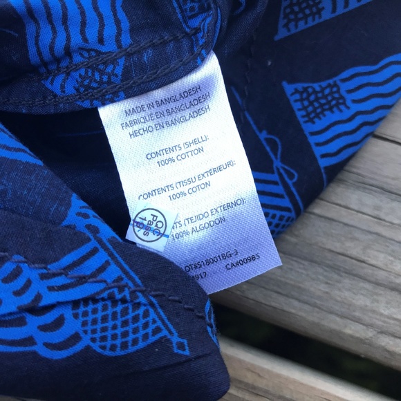 Trunk Surf & Swim Co Big Boys Shirt Tropical Blue - Picture 5 of 8